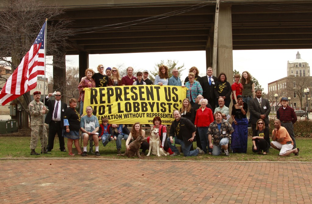 The Rockford, Illinois team gathers on Tax Da--er, Representation Day.